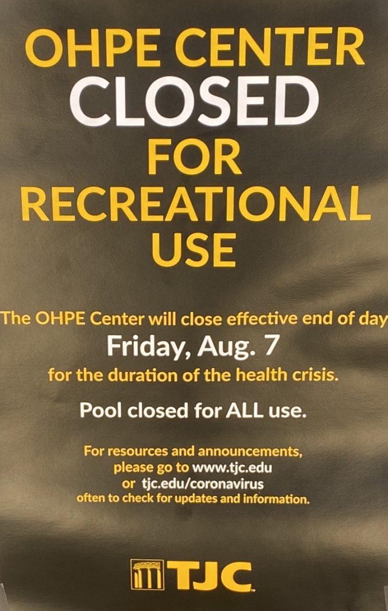 OHPE Recreational activities shut down for fall