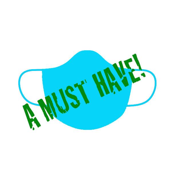 Medical mask flat icon