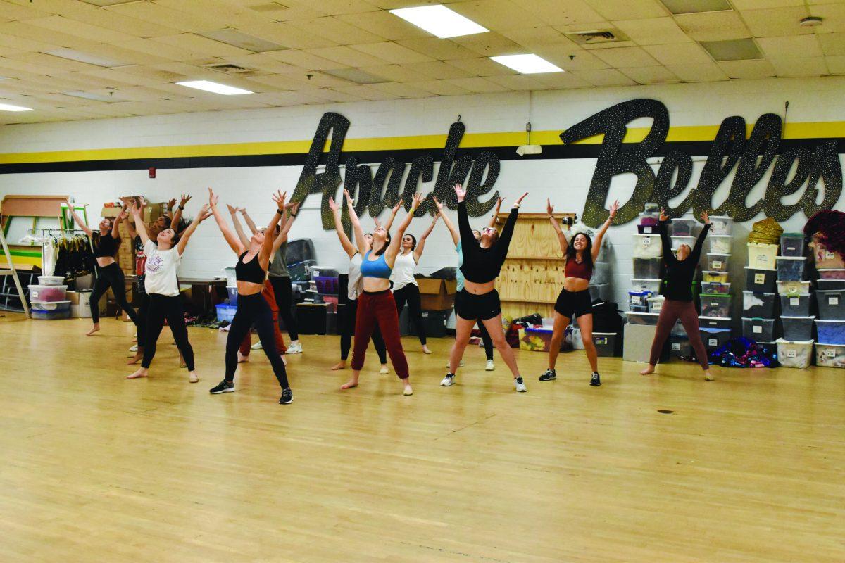 apache belles during practice