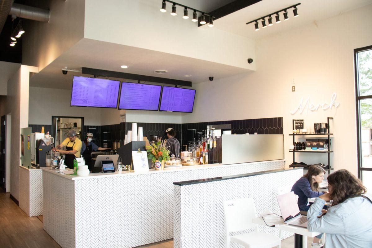 crema coffee shop front counter