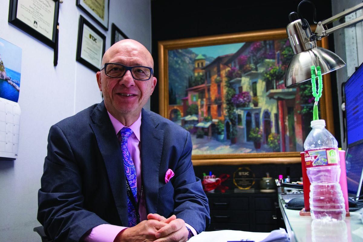 Professor Al Ippolito in his office