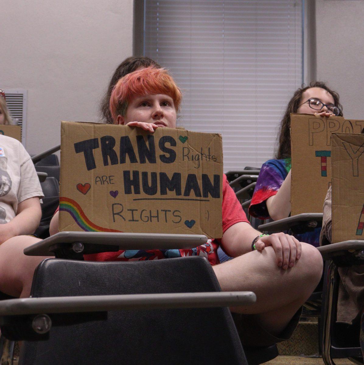 Students stage protest during Turning Point USA screening of 'Identity Crisis' documentary 