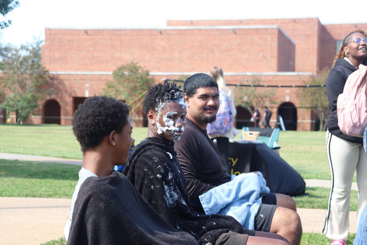 Hanzlah Rana (Communications) Lawrence Taylor (Business) and Jamari Evans (General Studies)